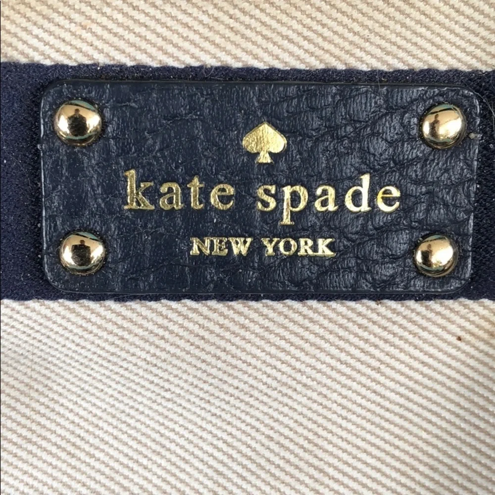 Kate Spade leather and canvas handbag - Picture 2 of 5